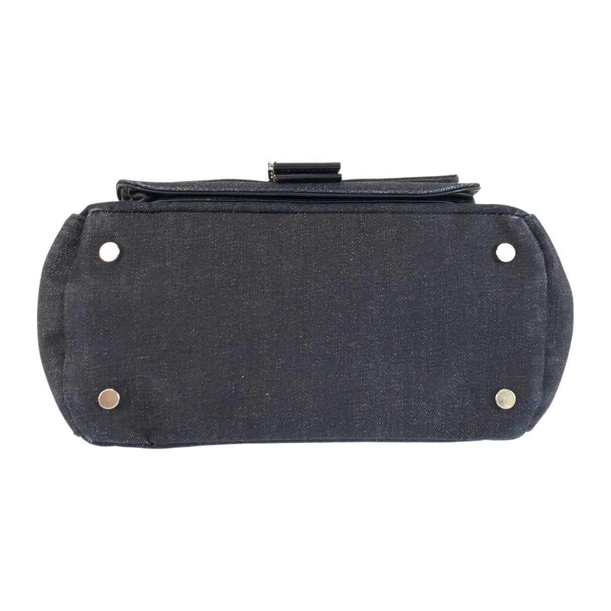 22702
DIESEL Black Silver Hardware Canvas RN93243 Handbag Shoulder Bag 2-Way Women's AB12