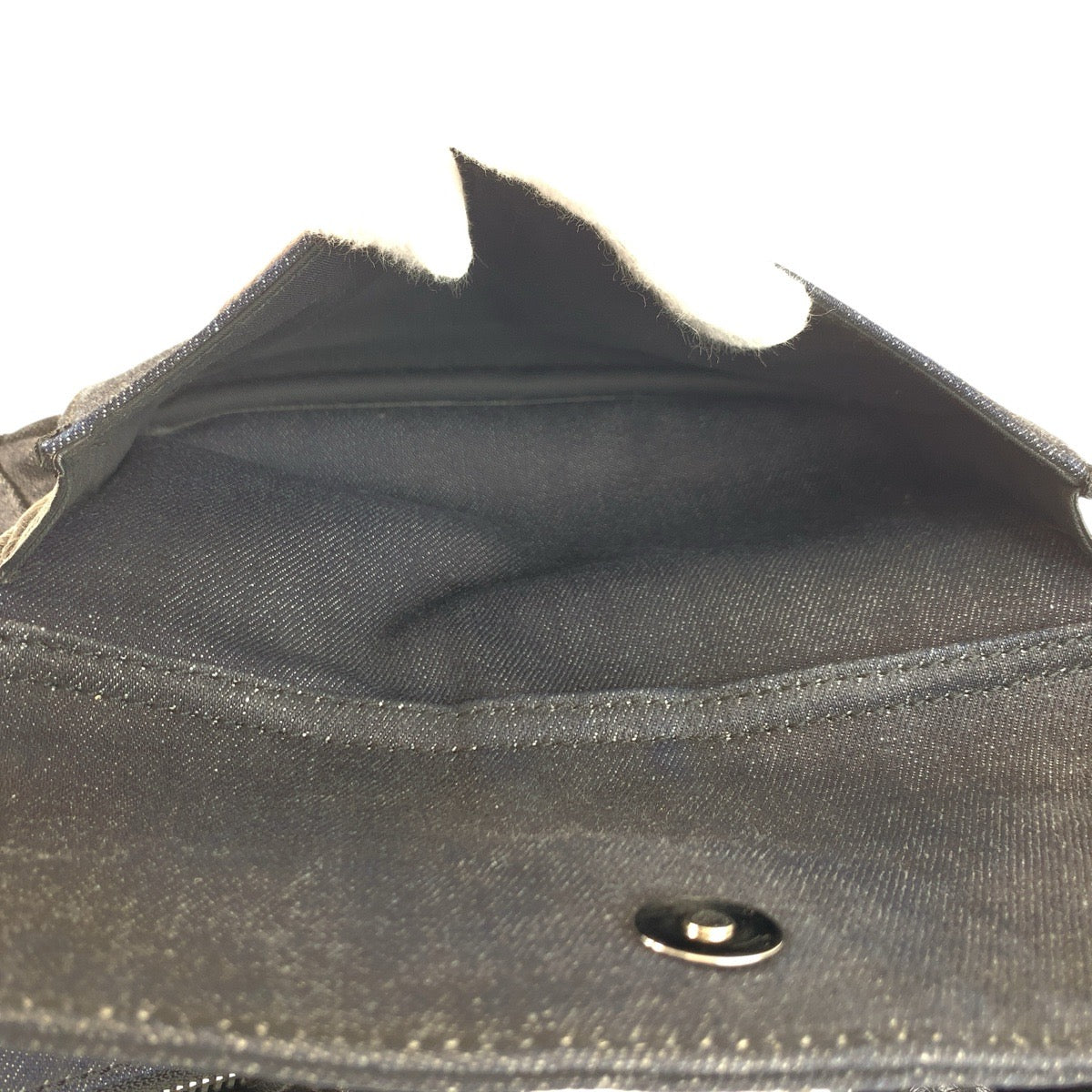 22702
DIESEL Black Silver Hardware Canvas RN93243 Handbag Shoulder Bag 2-Way Women's AB12