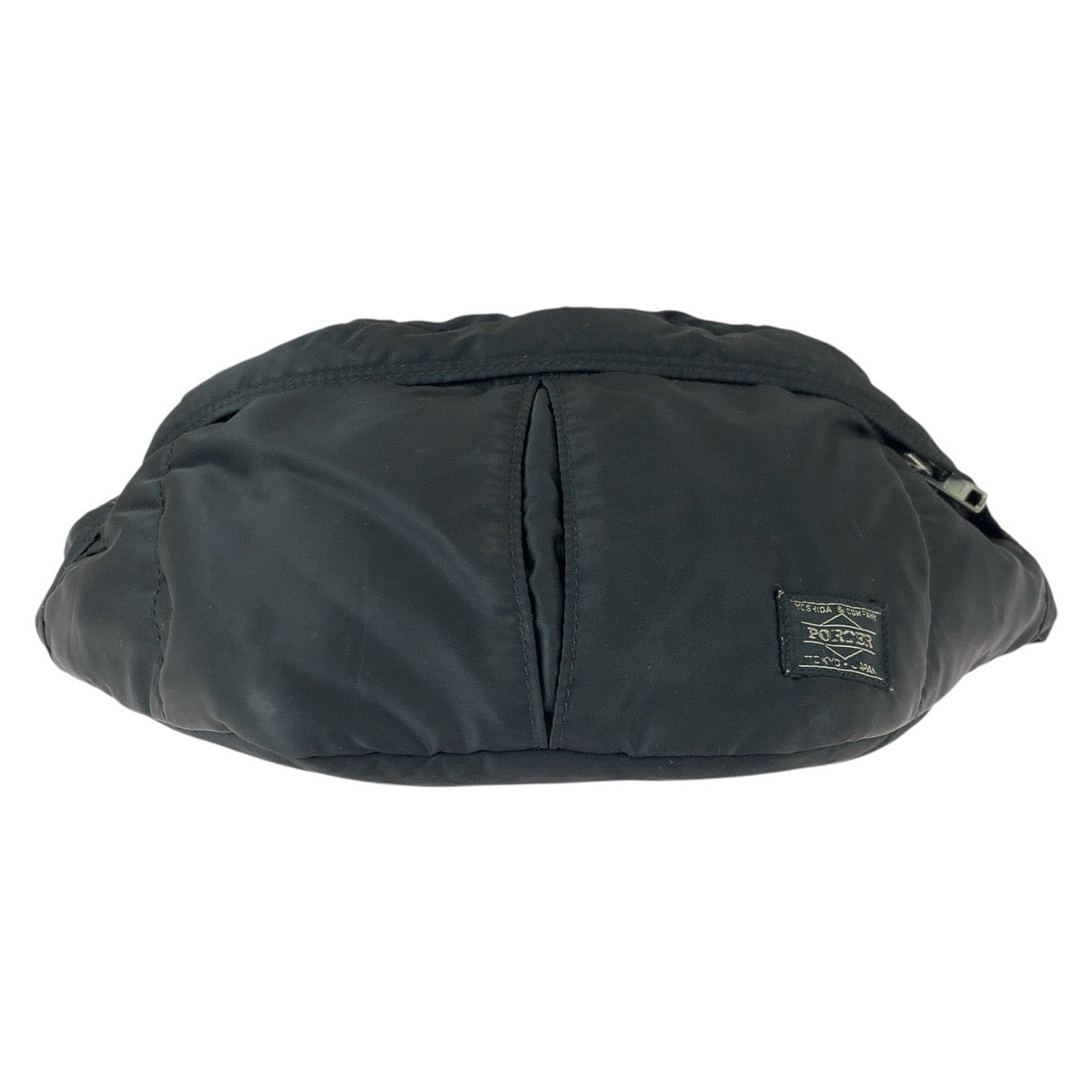 22703
PORTER ポーター タンカー ブラック 黒 シルバー金具 ナイロン ボディバッグ ウエストポーチ バムバッグ メンズ ABP9