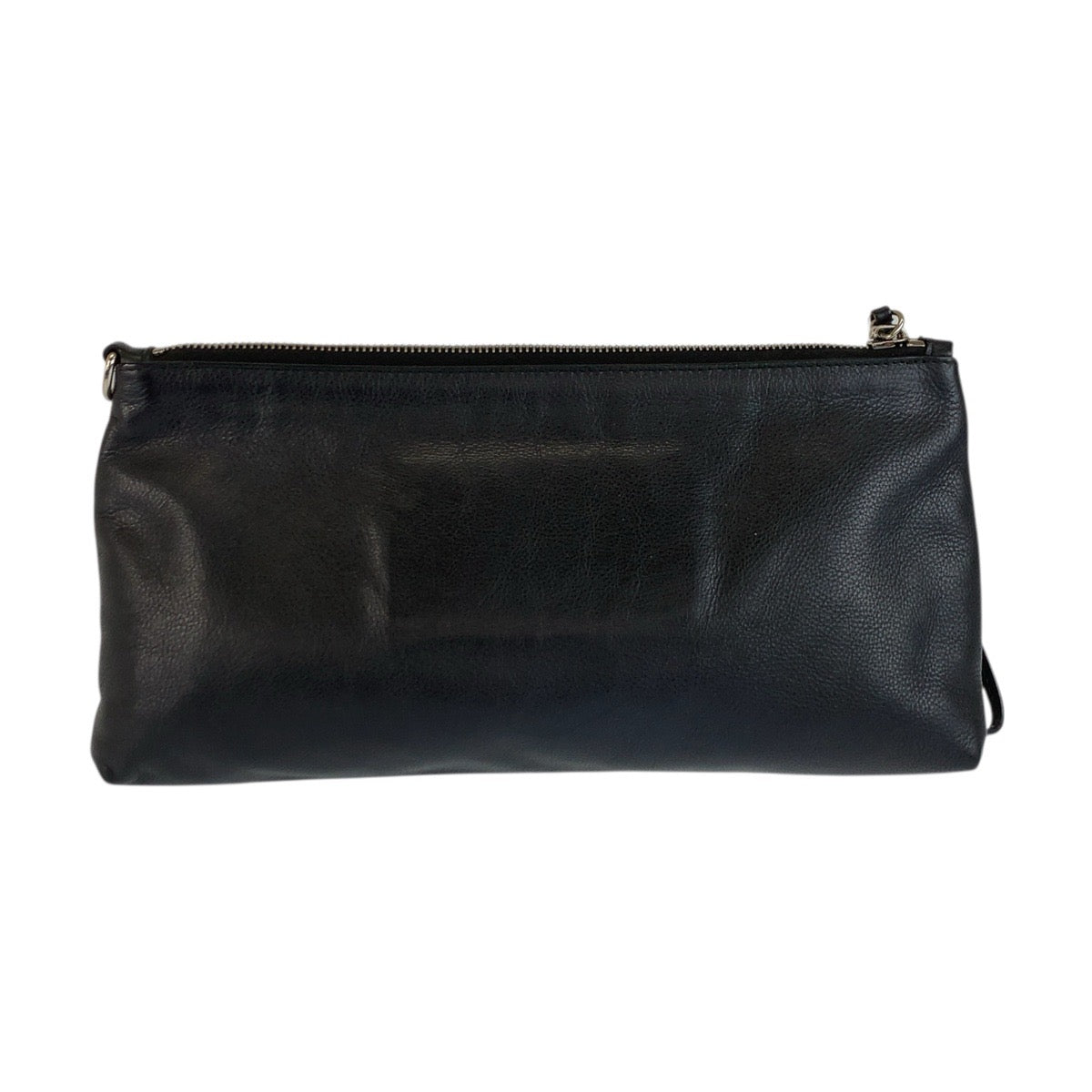 22704
JIL SANDER ジルサンダー ブラック 黒 シルバー金具 レザー クラッチバッグ セカンドバッグ メンズ ABP14