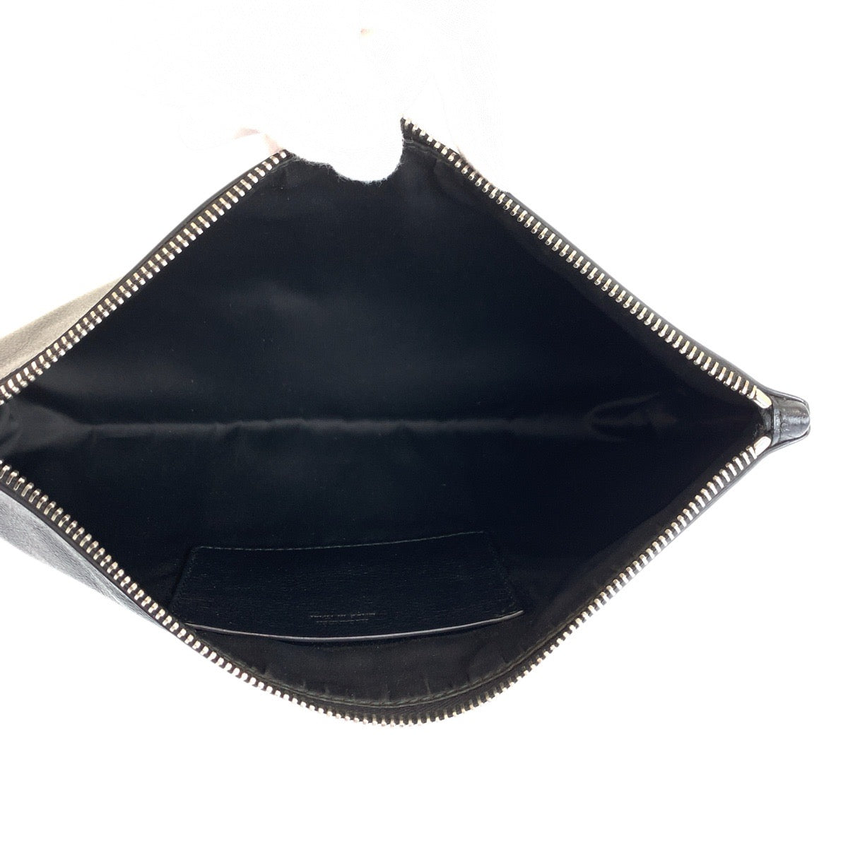 22704
JIL SANDER ジルサンダー ブラック 黒 シルバー金具 レザー クラッチバッグ セカンドバッグ メンズ ABP14