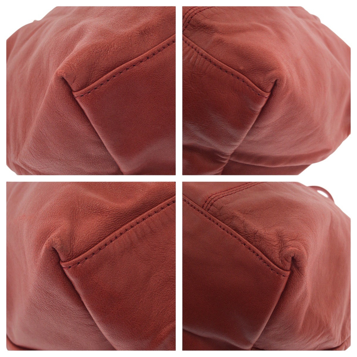 22706
Longchamp Le Pliage Cuir 2-Way Red Silver Hardware Leather 1515737545 Shoulder Bag Tote Bag Ladies AB9