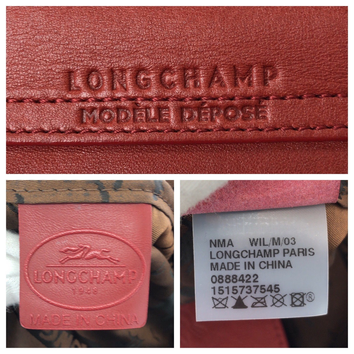 22706
Longchamp Le Pliage Cuir 2-Way Red Silver Hardware Leather 1515737545 Shoulder Bag Tote Bag Ladies AB9