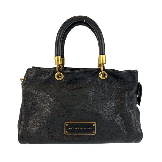 22707
MARC JACOBS マークジェイコブス ブラック 黒 ゴールド金具 レザー M3PE134 ハンドバッグ レディース AB9