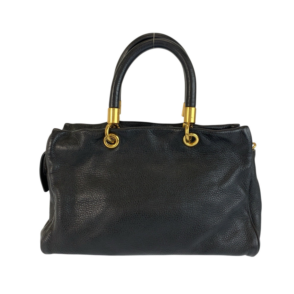 22707
MARC JACOBS マークジェイコブス ブラック 黒 ゴールド金具 レザー M3PE134 ハンドバッグ レディース AB9