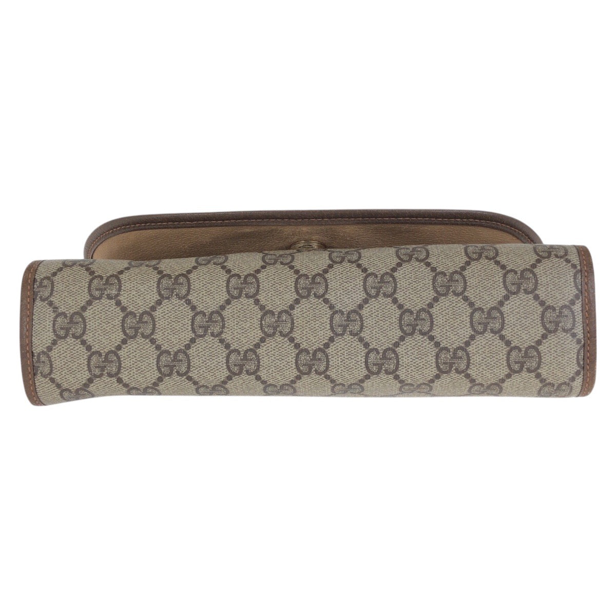 22709
GUCCI Gucci Vintage Sherry Line Beige Brown GG Supreme Canvas / Leather 89 01 030 Clutch Bag Second Bag Men's AB21
