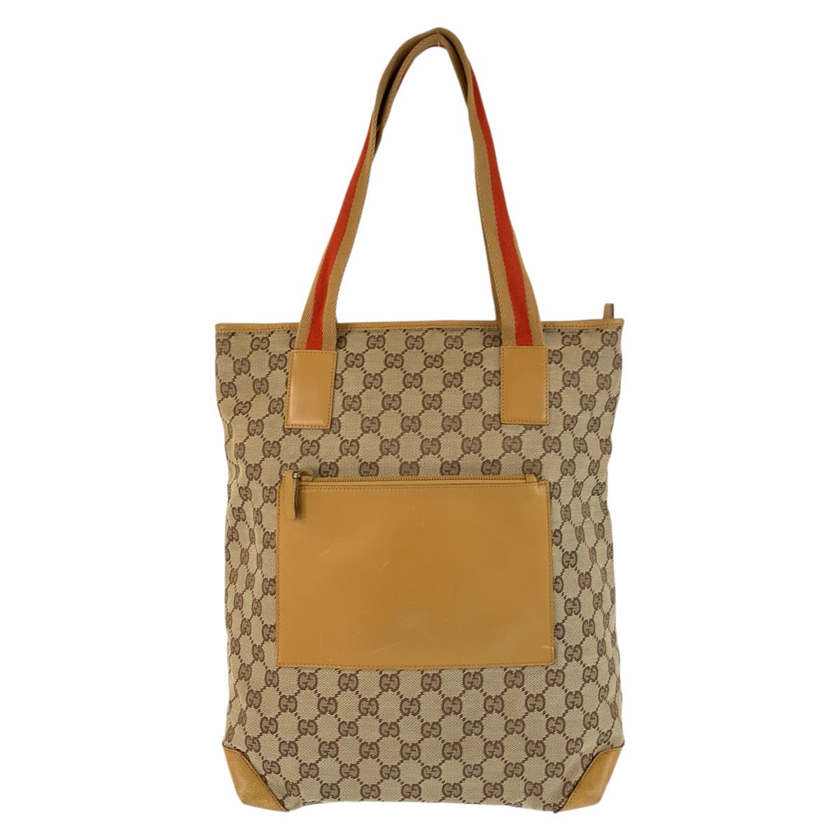 22711
GUCCI Sherry Line Beige Mustard GG Canvas / Leather 019 0401 Tote Bag Shoulder Bag Ladies AB21