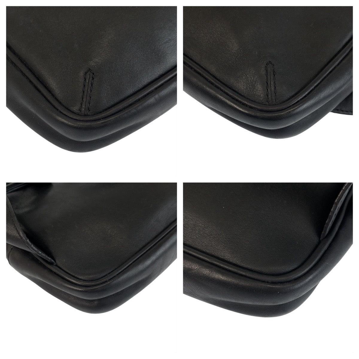 22712
COACH コーチ ブラック 黒 シルバー金具 レザー 5446 ボディバッグ ウエストバッグ バムバッグ レディース ABP14