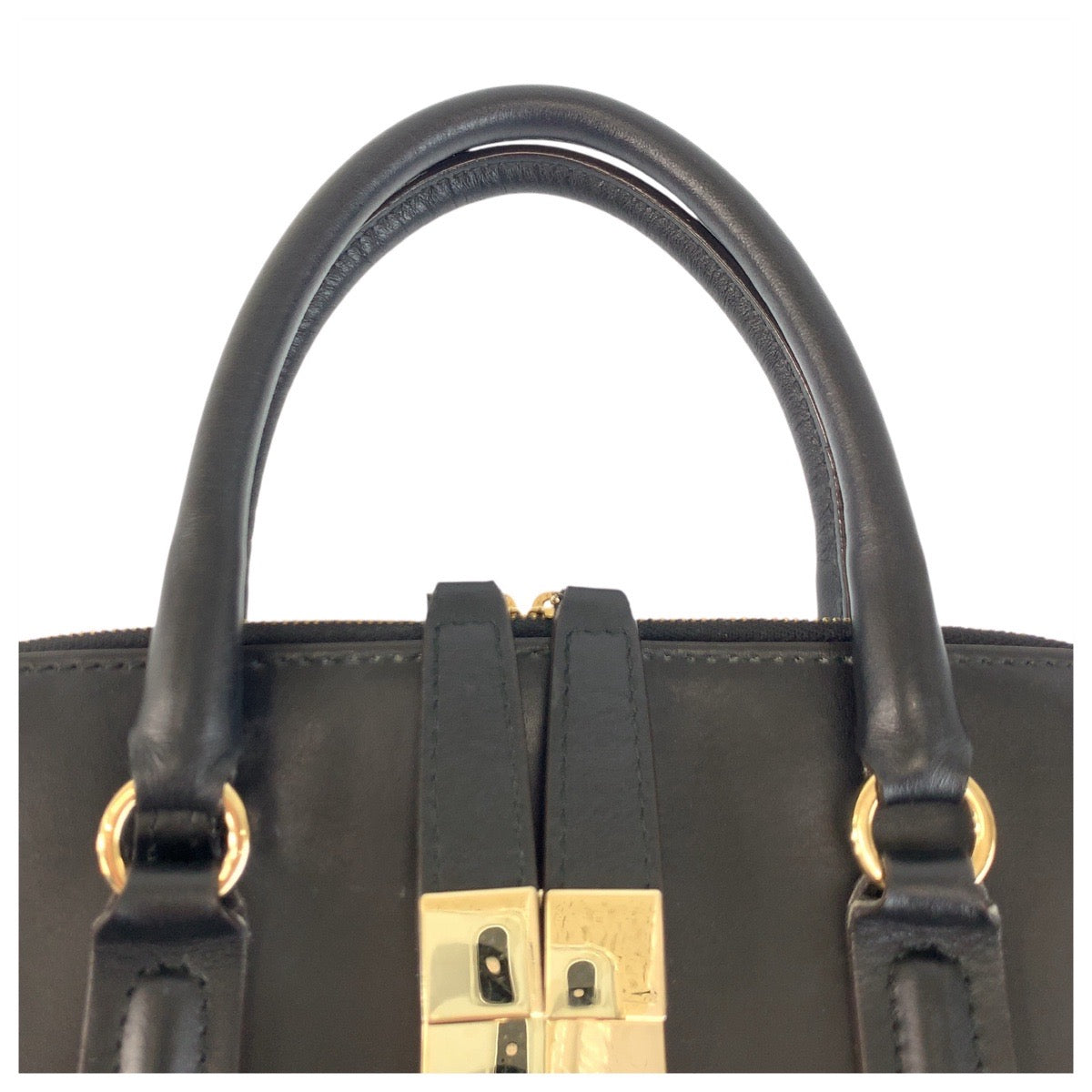 22715
Furla フルラ ブラック 黒 シルバー金具 レザー 250027 ハンドバッグ レディース ABP14