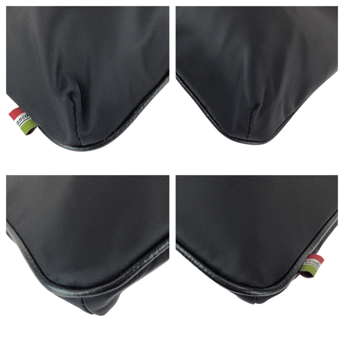 22716
Orobianco オロビアンコ ブラック 黒 ガンメタ金具 ナイロン / レザー 9154500-01 ショルダーバッグ メッセンジャーバッグ メンズ S16