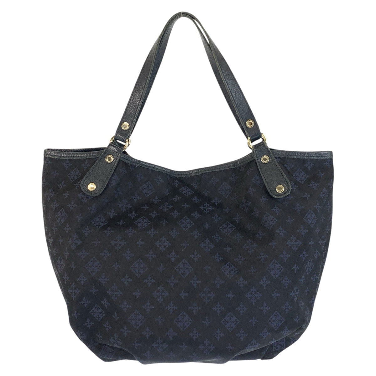 22718
russet Russet Black Navy Silver Hardware Nylon / Leather Tote Bag Shoulder Bag Ladies ABP14