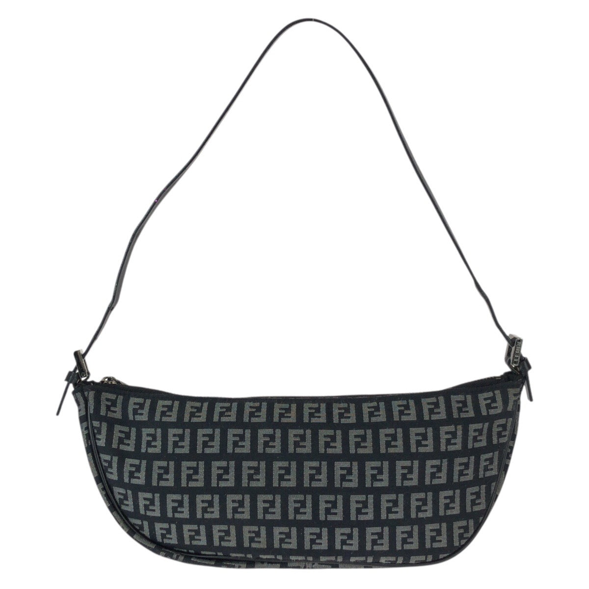 22720
FENDI フェンディ ズッカ ブラック 黒 ガンメタ金具 キャンバス / レザー 8BR144 ハンドバッグ ショルダーバッグ アクセサリーポーチ レディース AB49