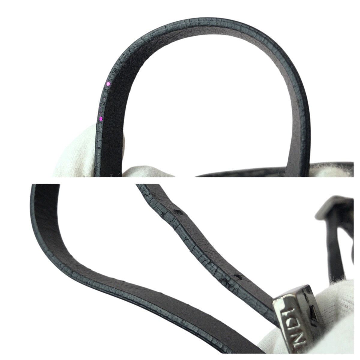 22720
FENDI フェンディ ズッカ ブラック 黒 ガンメタ金具 キャンバス / レザー 8BR144 ハンドバッグ ショルダーバッグ アクセサリーポーチ レディース AB49