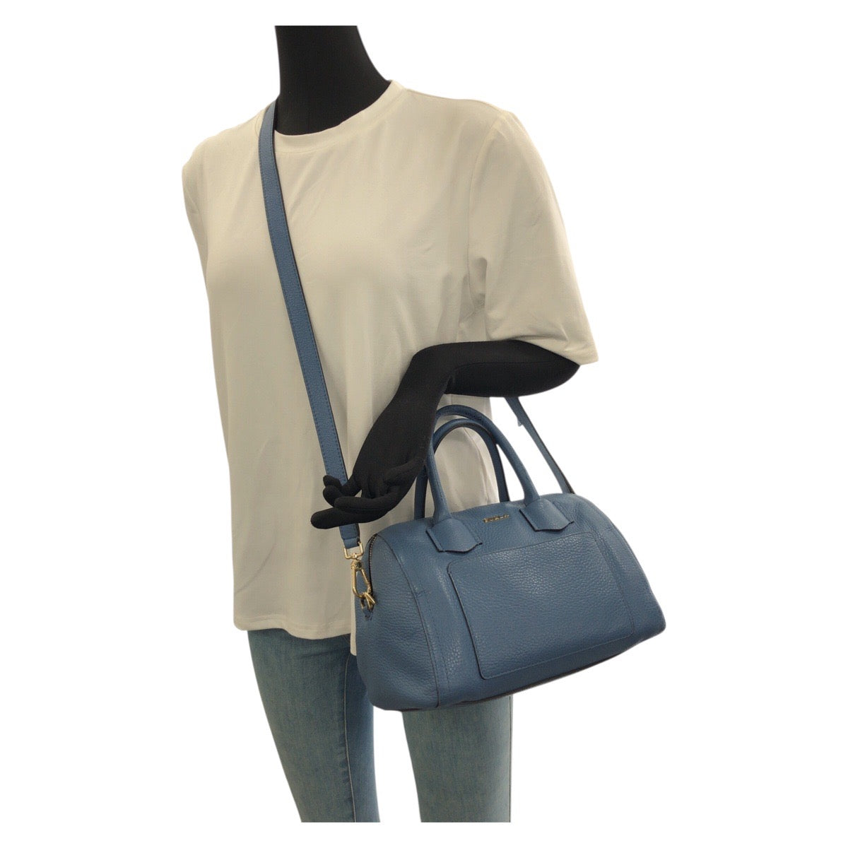 22724
Furla フルラ アルバ サッチェル 2way ブルー ゴールド金具 レザー F7592 ショルダーバッグ ハンドバッグ レディース ABP9