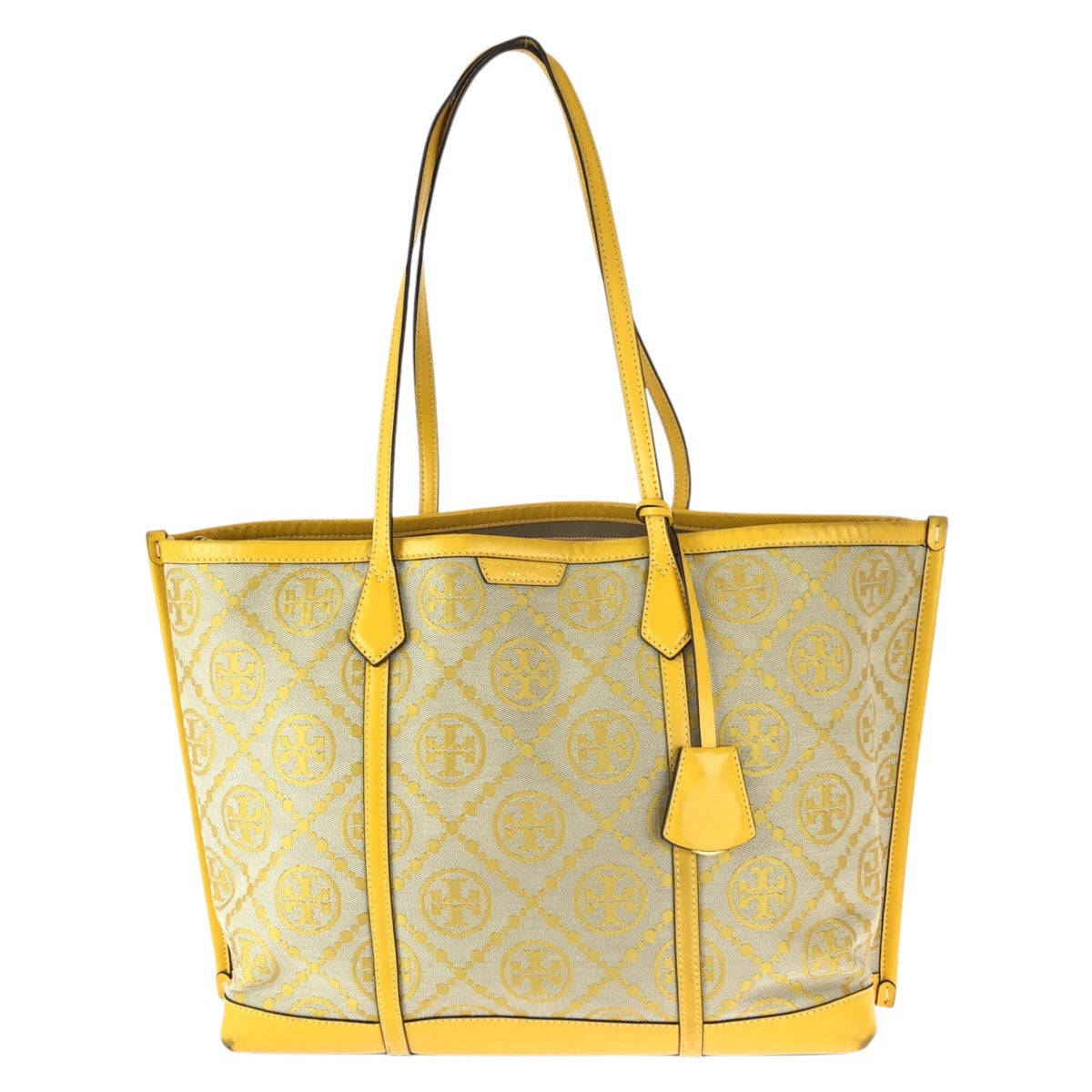22725
Tory Burch トリーバーチ ペリーTモノグラム イエロー ゴールド金具 キャンバス / レザー 83312 トートバッグ ショルダーバッグ レディース ABP14