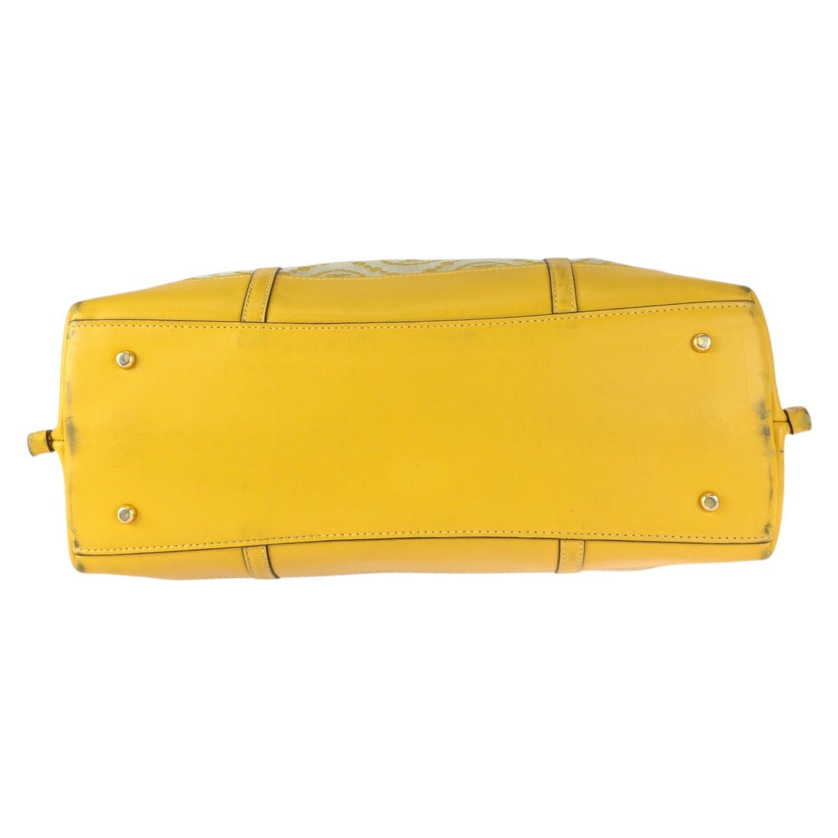 22725
Tory Burch トリーバーチ ペリーTモノグラム イエロー ゴールド金具 キャンバス / レザー 83312 トートバッグ ショルダーバッグ レディース ABP14