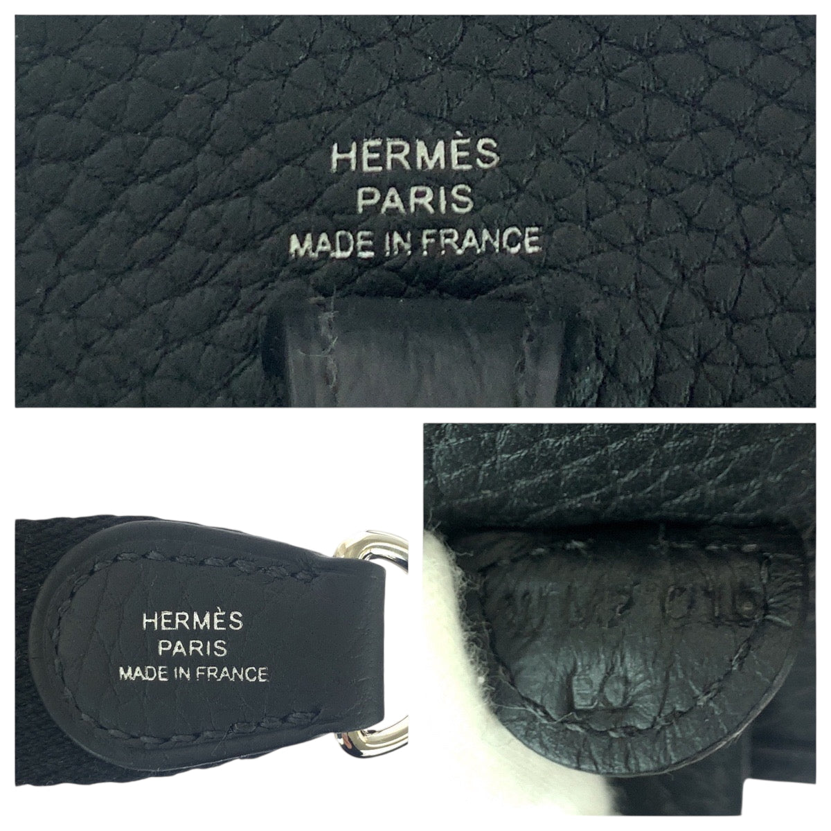 22726
HERMES エルメス エヴリンTPM ノワール ブラック シルバー金具 トリヨンクレマンス ショルダーバッグ ポシェット W刻印 レディース N430