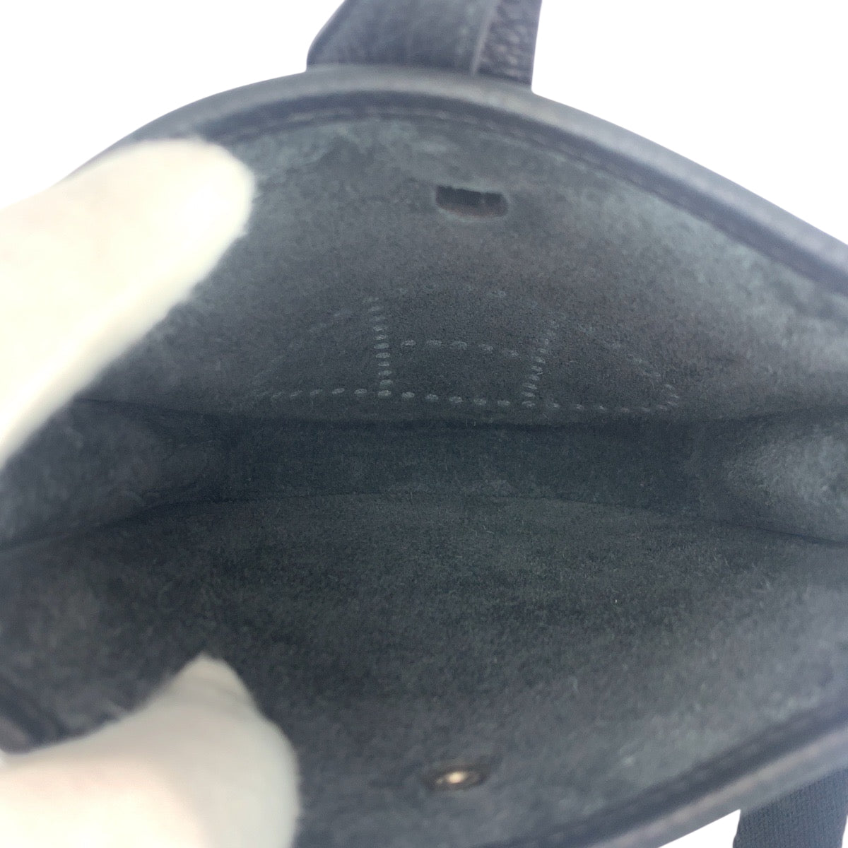 22726
HERMES エルメス エヴリンTPM ノワール ブラック シルバー金具 トリヨンクレマンス ショルダーバッグ ポシェット W刻印 レディース N430