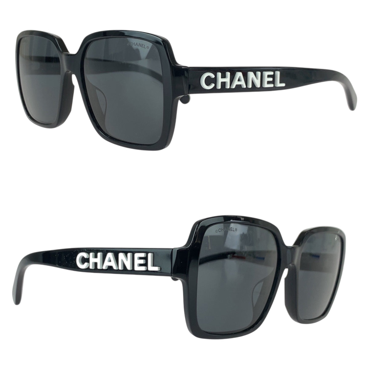 22727
CHANEL シャネル ロゴ ブラック 黒 プラスチック 5408-A c.1026/S4 56□17 140 3N サングラス スクエア レディース A45