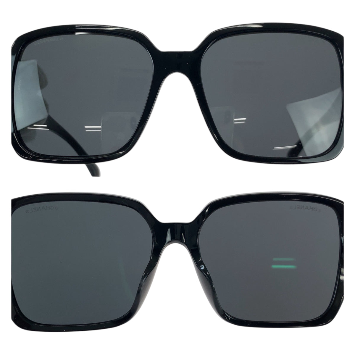 22727
CHANEL シャネル ロゴ ブラック 黒 プラスチック 5408-A c.1026/S4 56□17 140 3N サングラス スクエア レディース A45