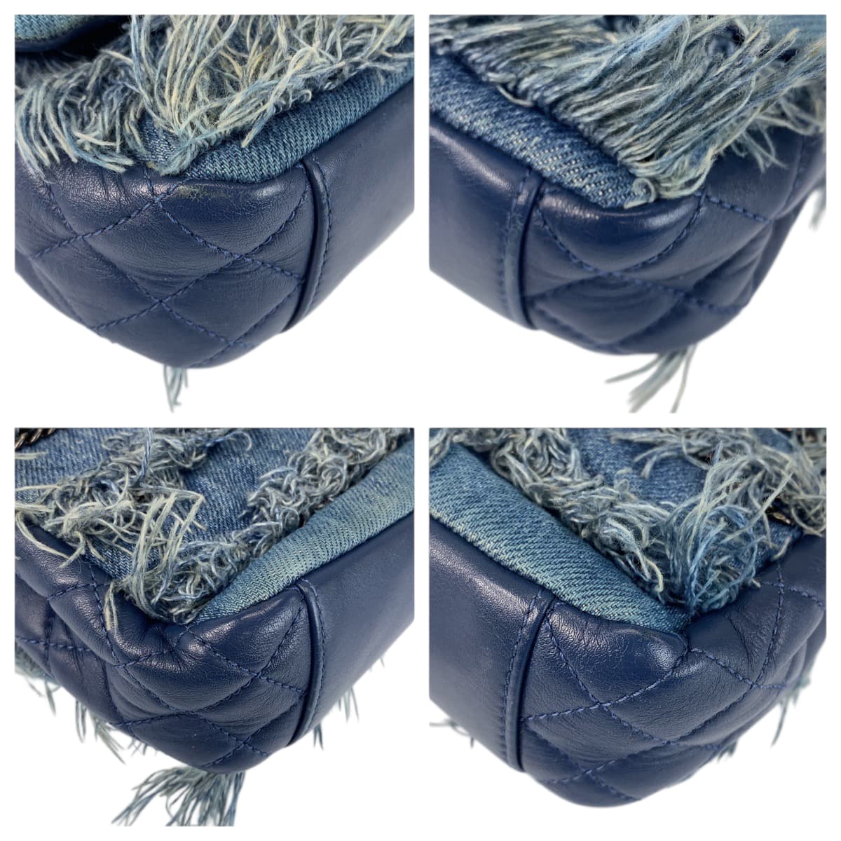 22728
CHANEL シャネル ココマーク ターンロック ブルー シルバー金具 デニム / レザー A92708 チェーンショルダーバッグ レディース A550