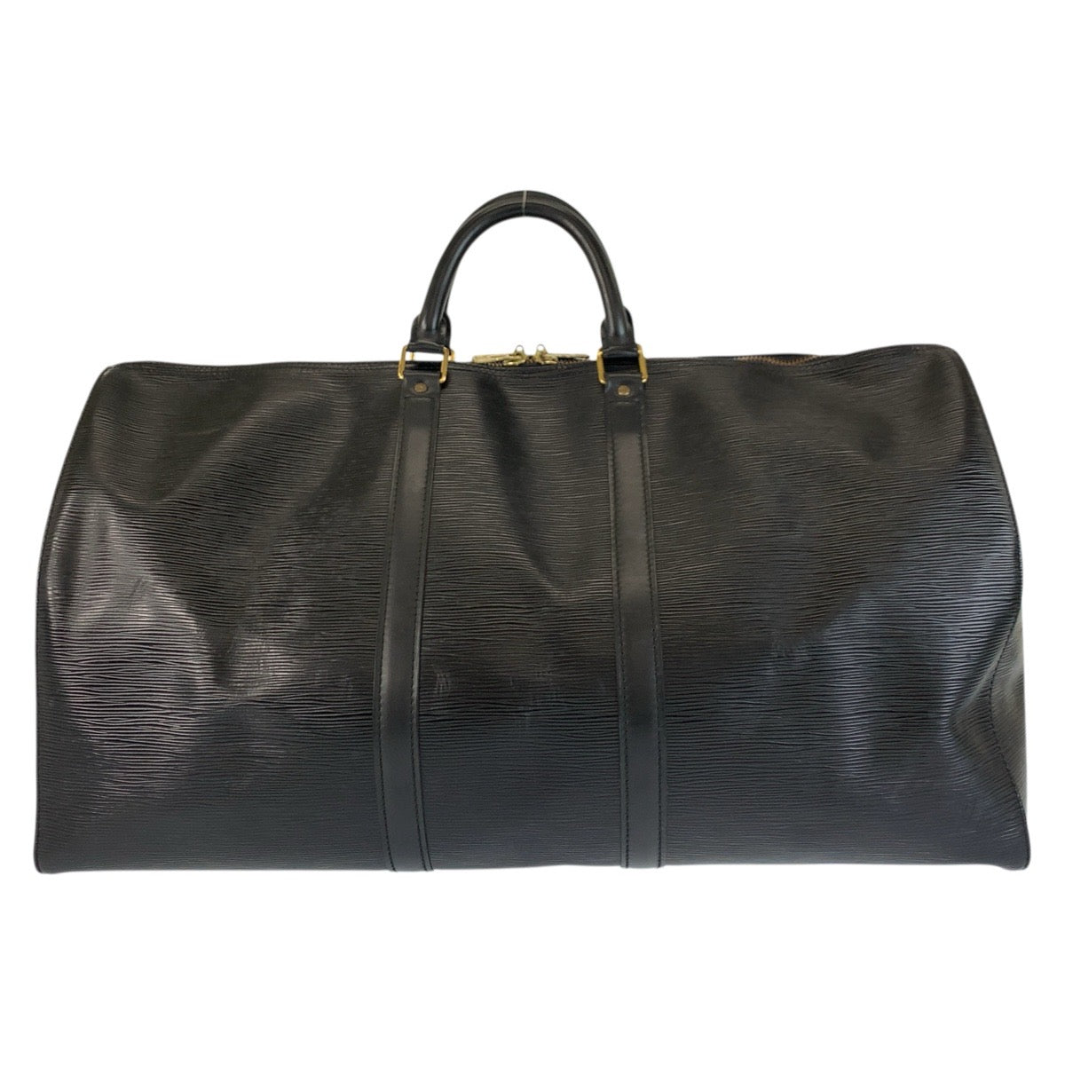 22730
LOUIS VUITTON Epi Keepall 60 Black Gold Hardware Leather M42942 Boston Bag Handbag Men's AB70