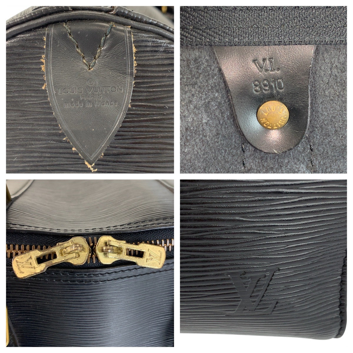 22730
LOUIS VUITTON Epi Keepall 60 Black Gold Hardware Leather M42942 Boston Bag Handbag Men's AB70