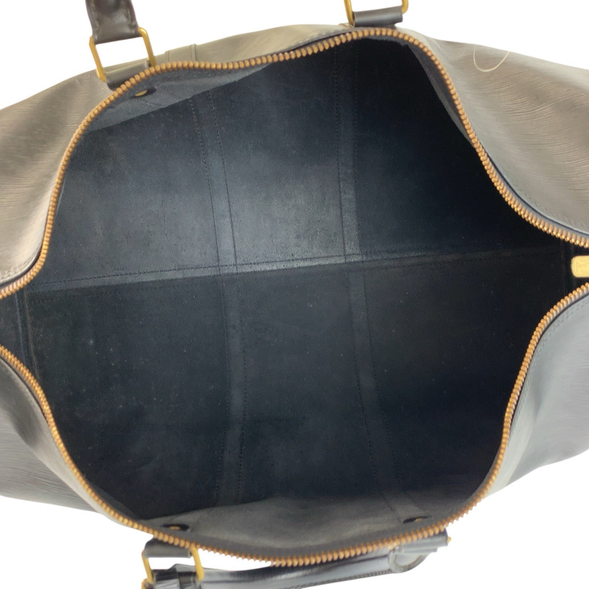 22730
LOUIS VUITTON Epi Keepall 60 Black Gold Hardware Leather M42942 Boston Bag Handbag Men's AB70