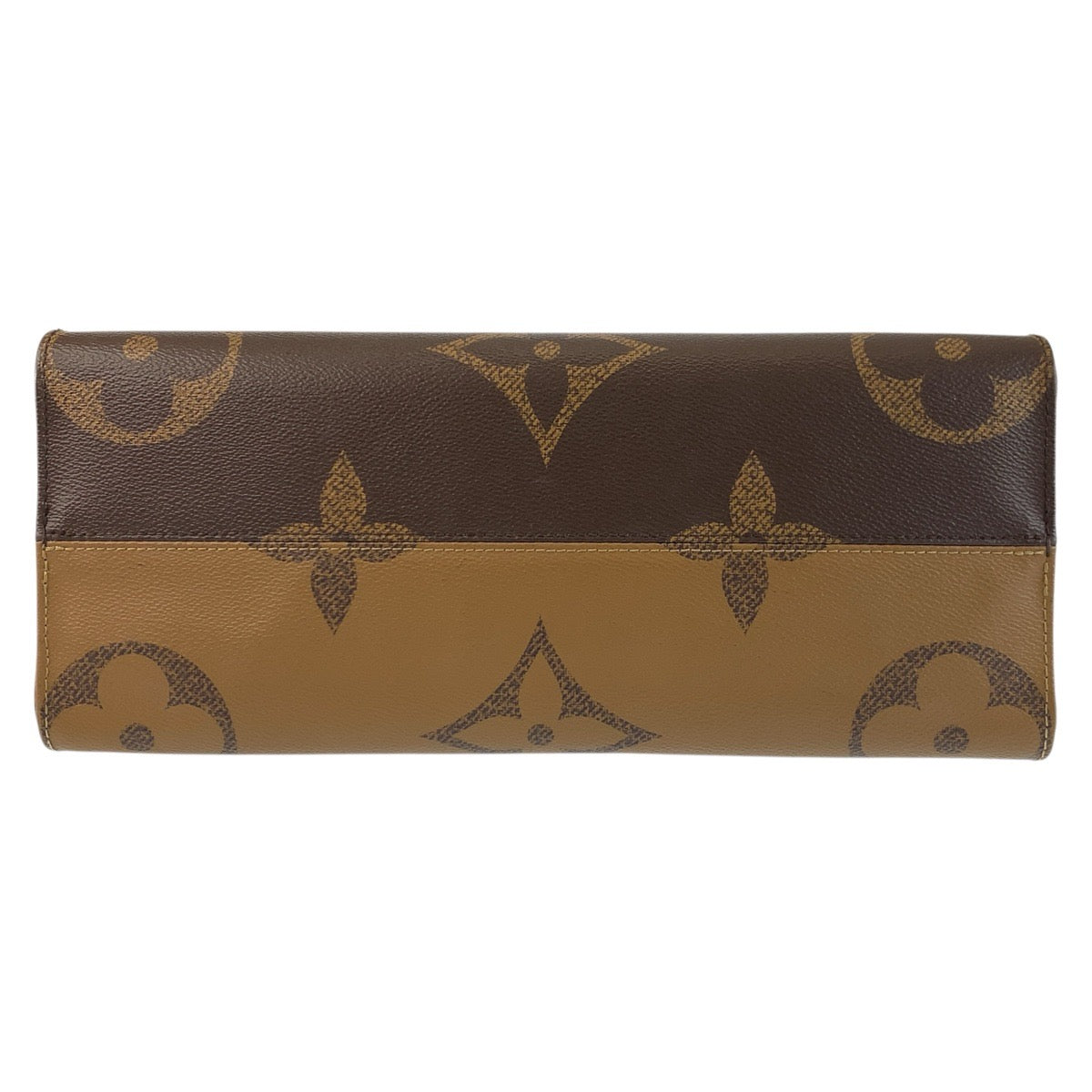 22733
LOUIS VUITTON ルイヴィトン モノグラム リバース オンザゴー MM ブラウン ベージュ ゴールド金具 PVC M45321 トートバッグ ショルダーバッグ レディース ABP210