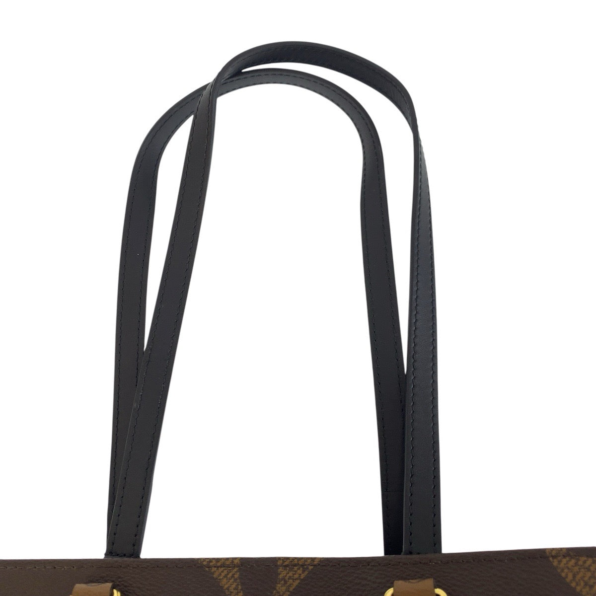 22733
LOUIS VUITTON ルイヴィトン モノグラム リバース オンザゴー MM ブラウン ベージュ ゴールド金具 PVC M45321 トートバッグ ショルダーバッグ レディース ABP210