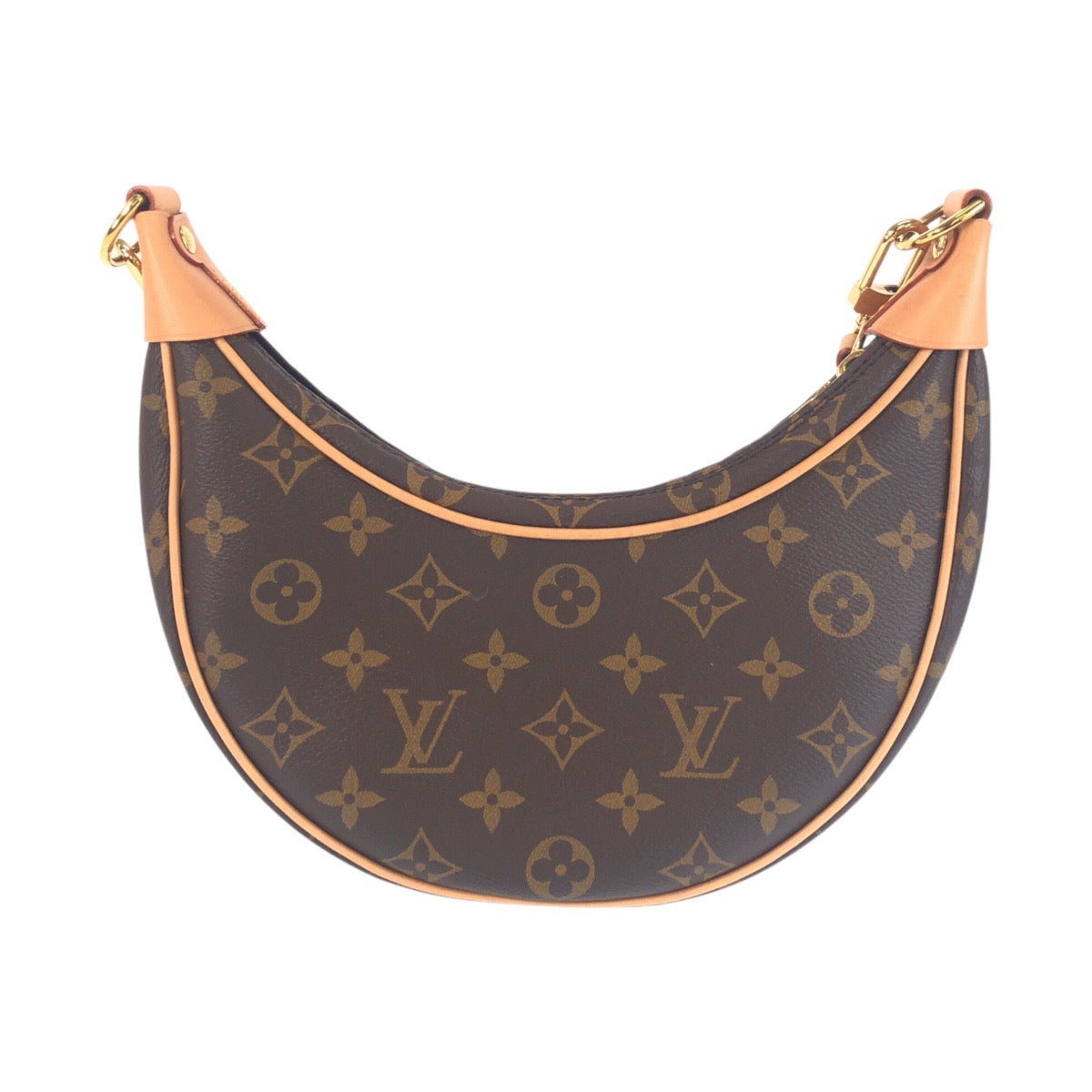 22739
LOUIS VUITTON ルイヴィトン モノグラム ループ ブラウン ゴールド金具 PVC / レザー M81098 ショルダーバッグ ハンドバッグ 2WAY レディース A280
