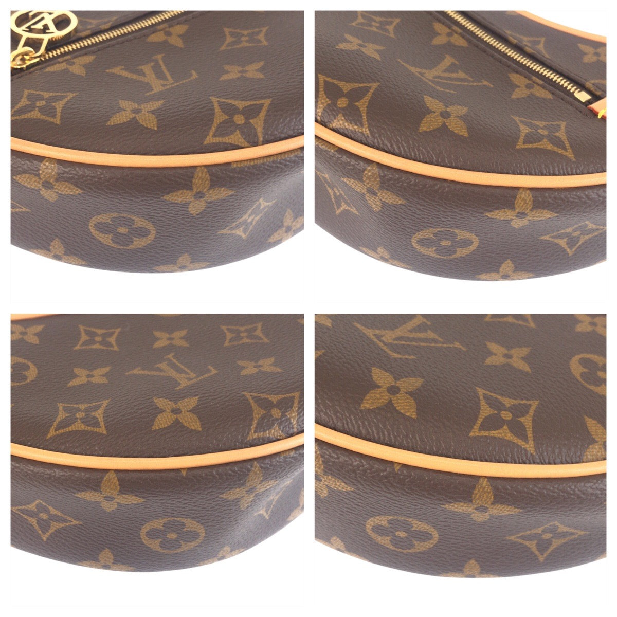 22739
LOUIS VUITTON ルイヴィトン モノグラム ループ ブラウン ゴールド金具 PVC / レザー M81098 ショルダーバッグ ハンドバッグ 2WAY レディース A280