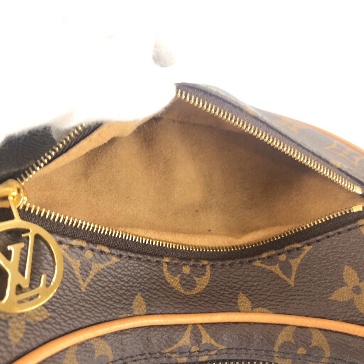 22739
LOUIS VUITTON ルイヴィトン モノグラム ループ ブラウン ゴールド金具 PVC / レザー M81098 ショルダーバッグ ハンドバッグ 2WAY レディース A280