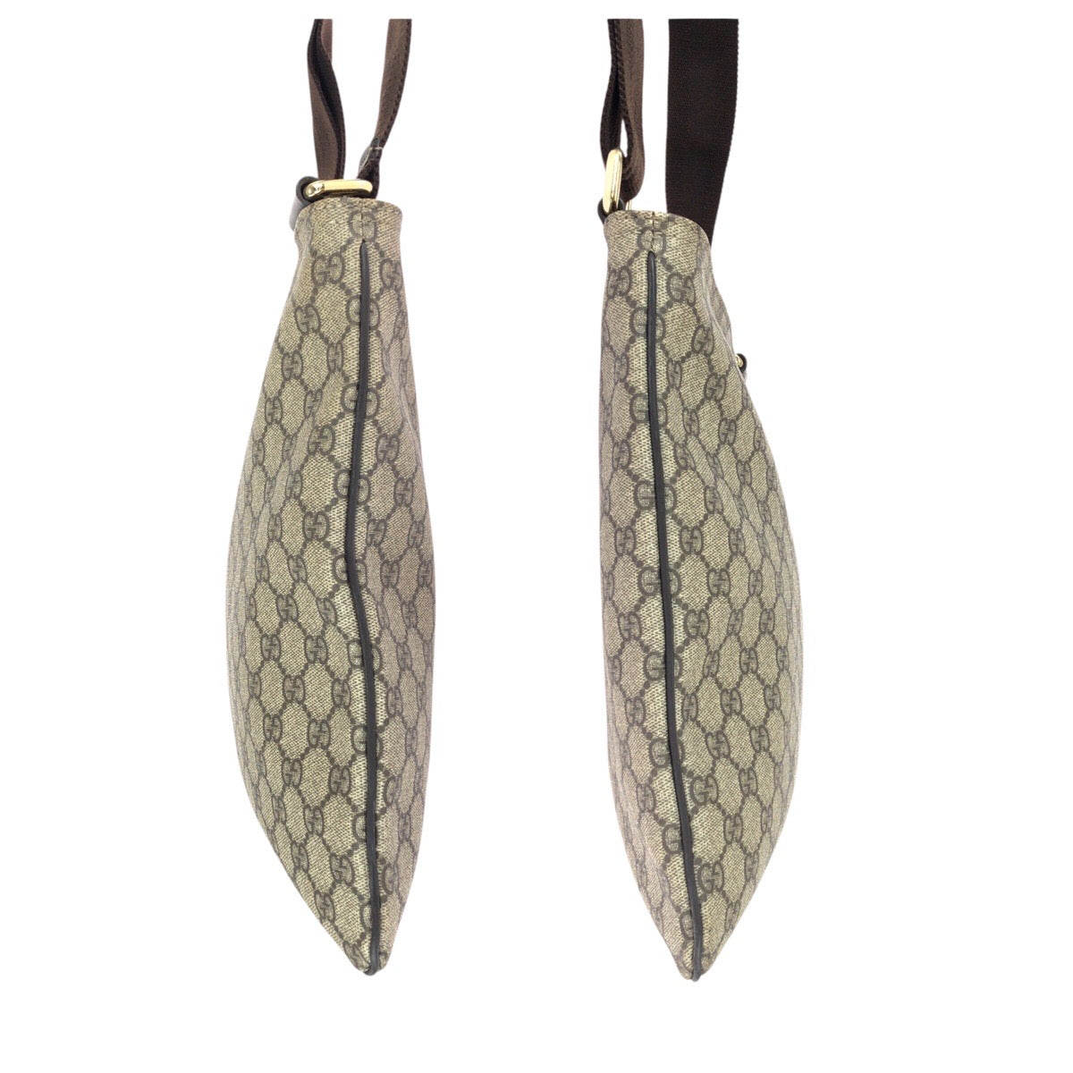 22740
GUCCI グッチ ベージュ ブラウン ゴールド金具 GGスプリームキャンバス / レザー 201446 ショルダーバッグ メッセンジャーバッグ メンズ ABP42