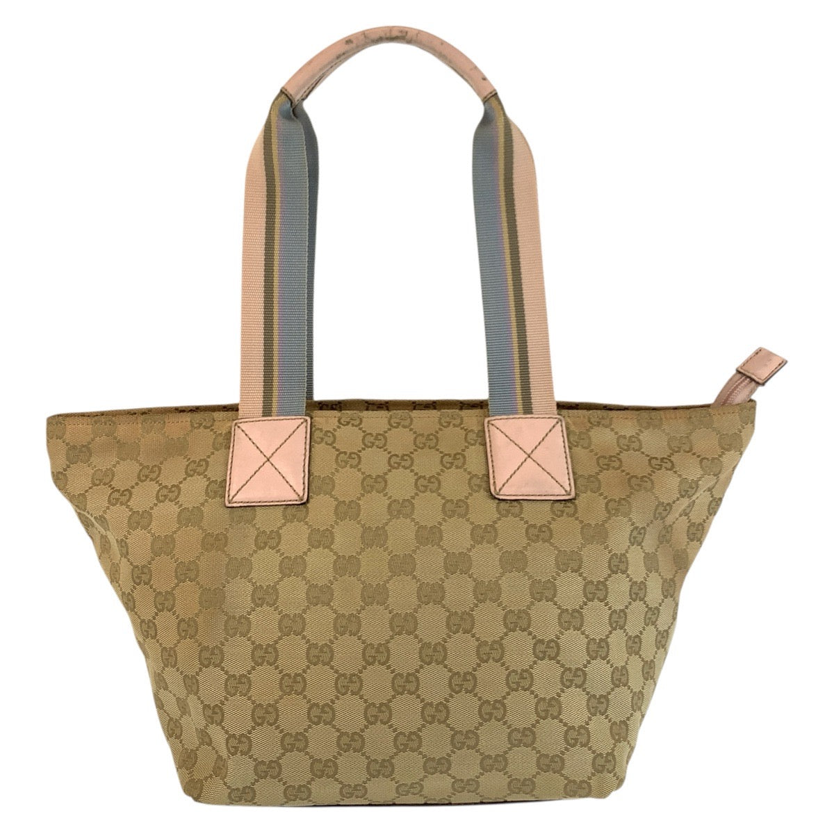 22744
GUCCI グッチ シェリーライン ベージュ ピンク ゴールド金具 GGキャンバス / レザー 131230 トートバッグ ショルダーバッグ レディース AB22