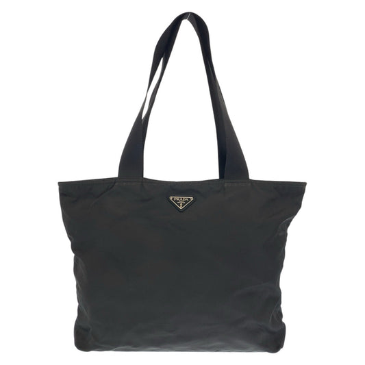 22751
PRADA プラダ テスート 三角ロゴプレート ブラック 黒 シルバー金具 ナイロン ショルダーバッグ トートバッグ レディース ABP28
