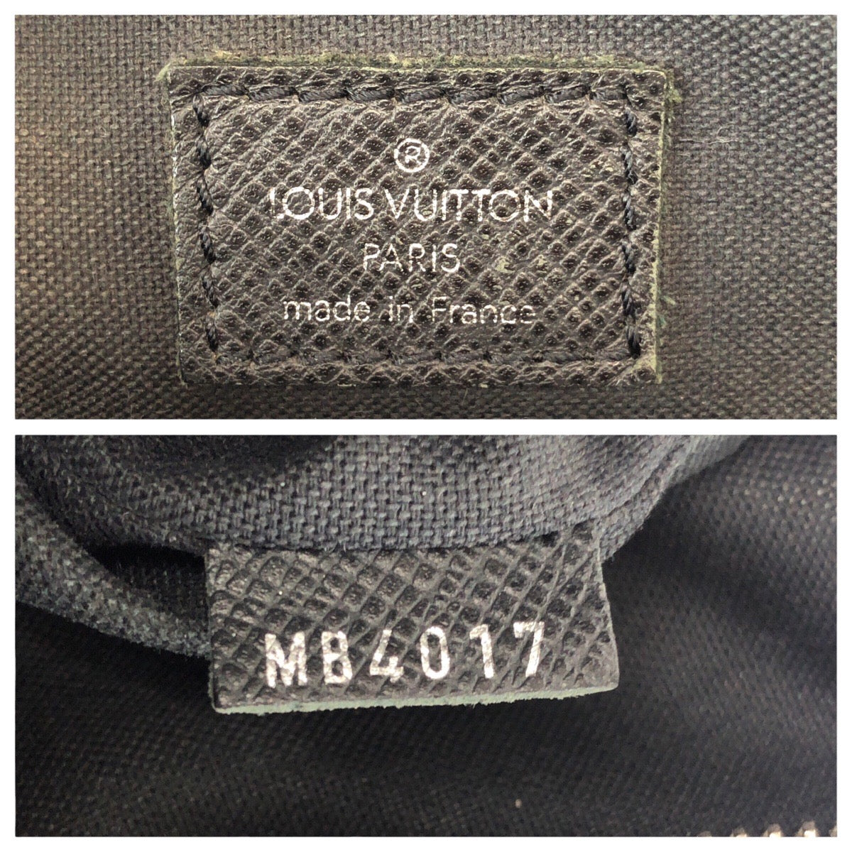 22755
LOUIS VUITTON Taiga Dimitri Black Silver Hardware Leather M32462 Shoulder Bag Pochette Men's ABP36