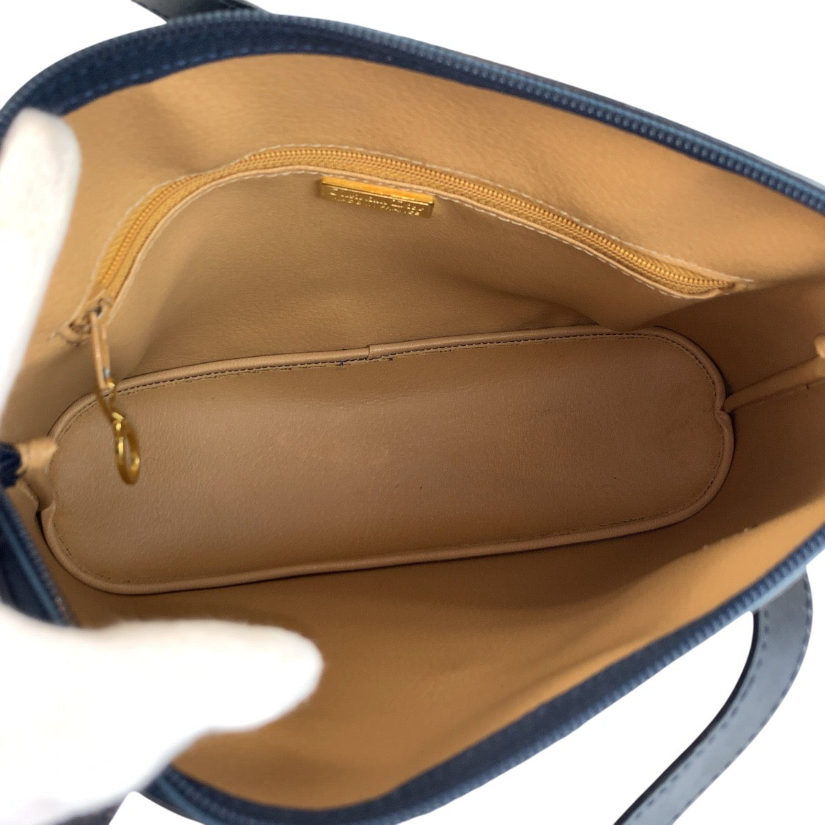 22756
Christian Dior クリスチャンディオール ヴィンテージ トロッター ネイビー ゴールド金具 PVC / レザー ハンドバッグ ショルダーバッグ レディース ABP36