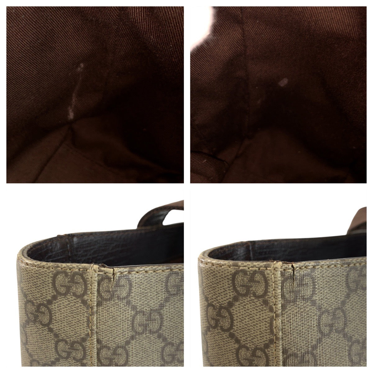 22758
GUCCI グッチ ベージュ ブラウン GGスプリームキャンバス / キャンバス 141976 トートバッグ ハンドバッグ レディース AB22