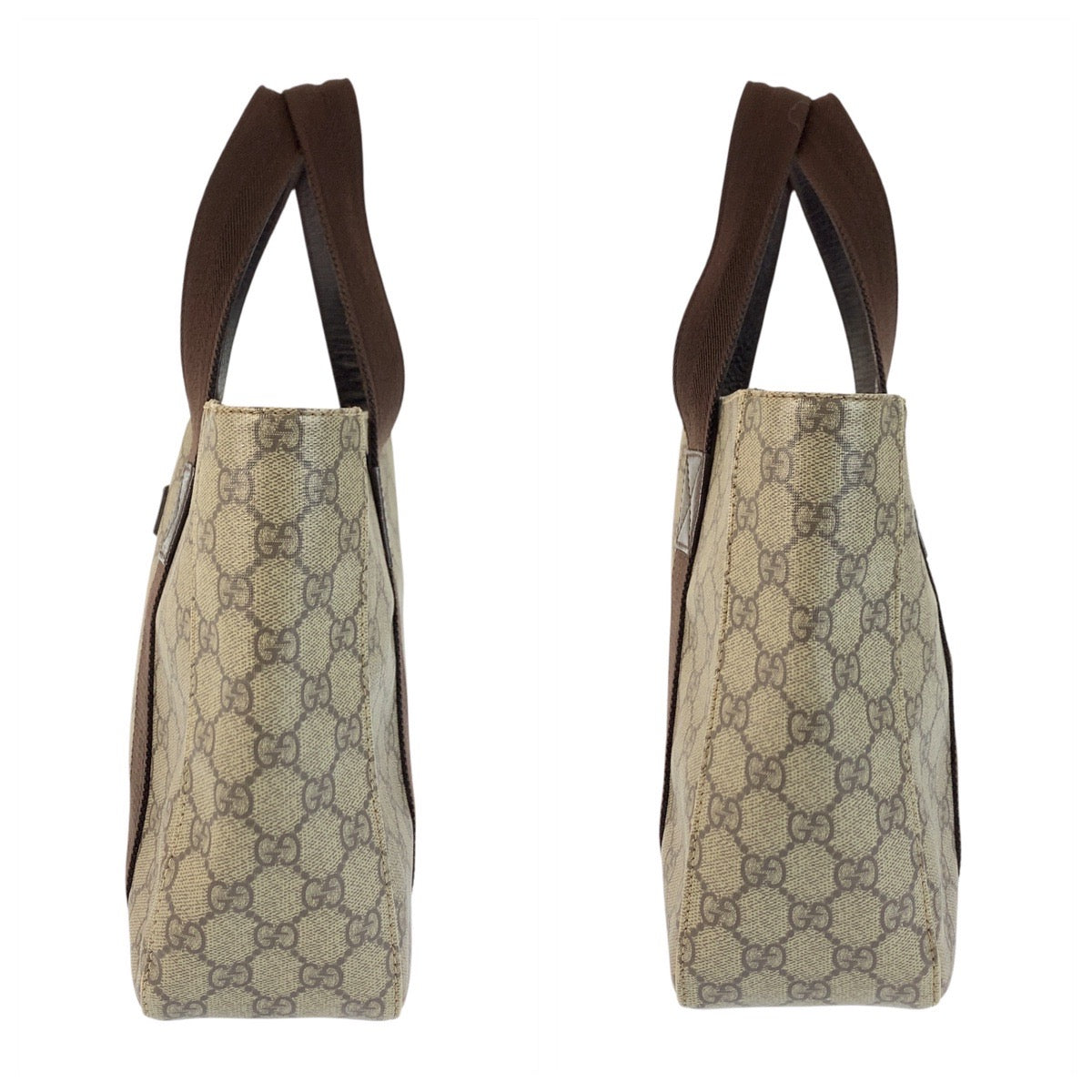 22758
GUCCI グッチ ベージュ ブラウン GGスプリームキャンバス / キャンバス 141976 トートバッグ ハンドバッグ レディース AB22