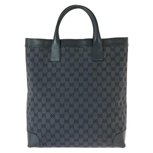 22759
GUCCI グッチ GG柄 ブラック 黒 キャンバス / レザー 002.1121 トートバッグ レディース ABP35