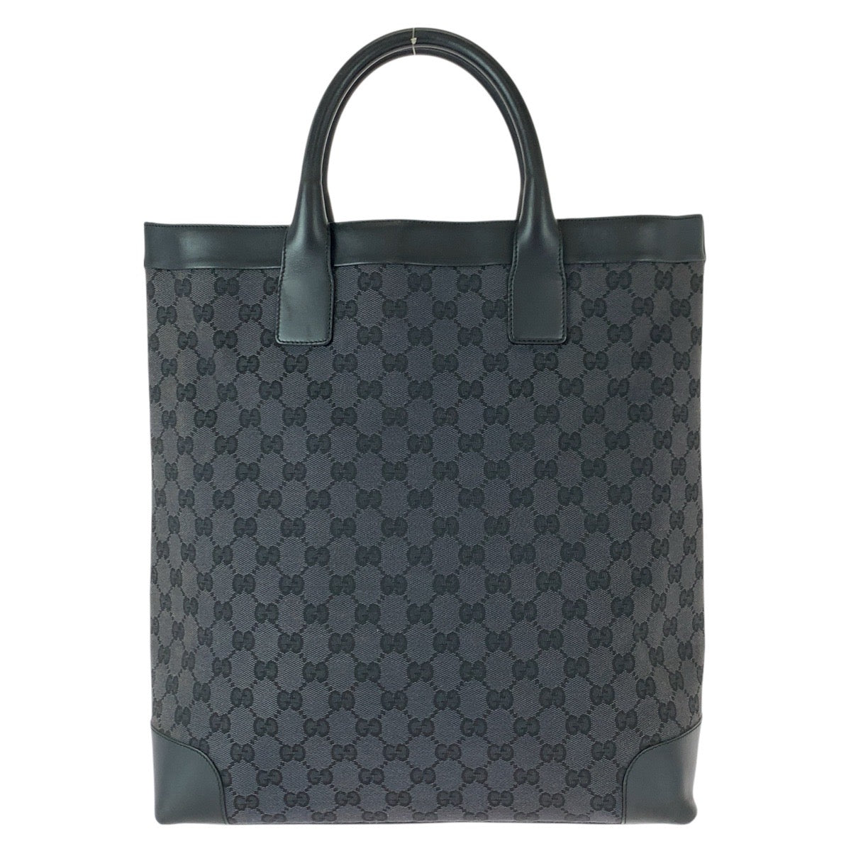 22759
GUCCI グッチ GG柄 ブラック 黒 キャンバス / レザー 002.1121 トートバッグ レディース ABP35