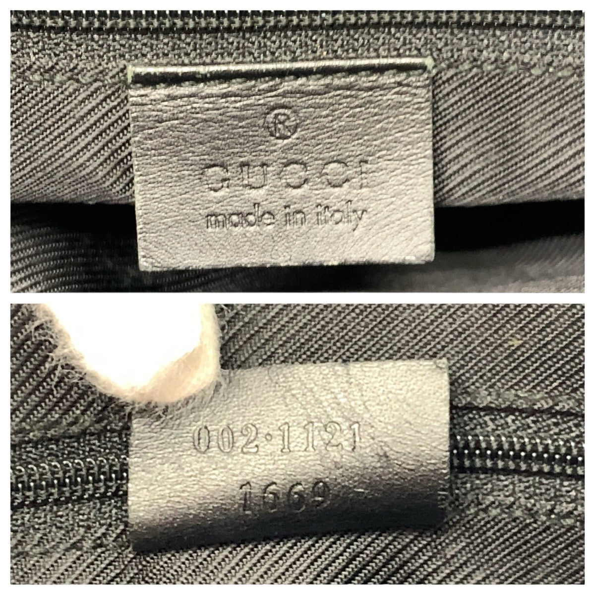 22759
GUCCI グッチ GG柄 ブラック 黒 キャンバス / レザー 002.1121 トートバッグ レディース ABP35