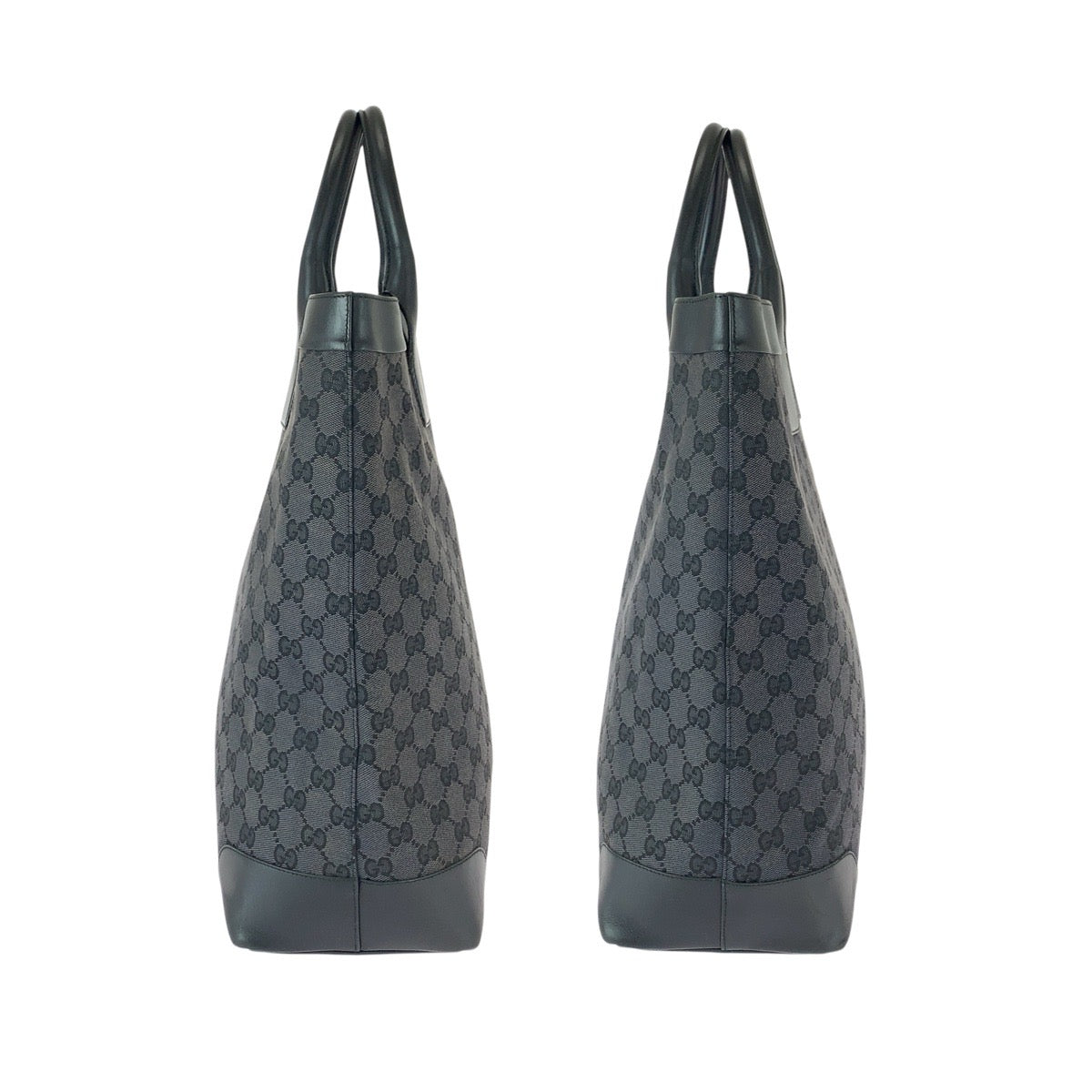 22759
GUCCI グッチ GG柄 ブラック 黒 キャンバス / レザー 002.1121 トートバッグ レディース ABP35