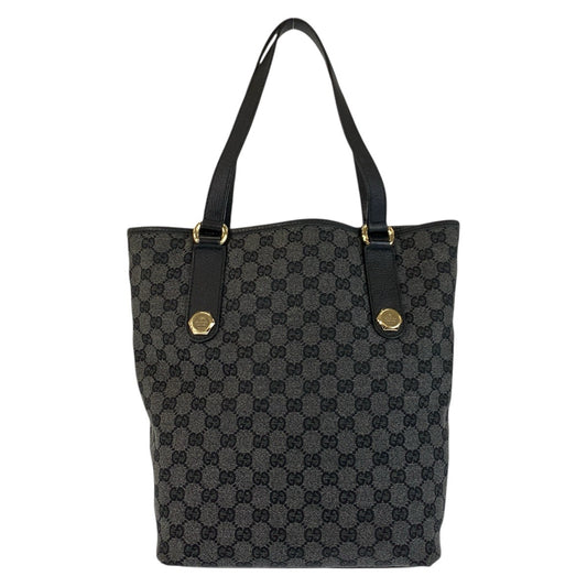 22760
GUCCI グッチ ブラック 黒 ゴールド金具 GGキャンバス / レザー 290888 トートバッグ ショルダーバッグ レディース AB20