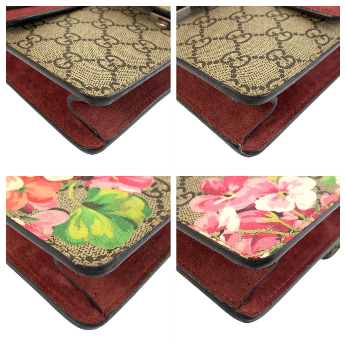 22761
GUCCI グッチ GGブルームス ディオニュソス ベージュ レッド シルバー金具 GGスプリームキャンバス / スウェード 421970 ショルダーバッグ ポシェット レディース ABP75