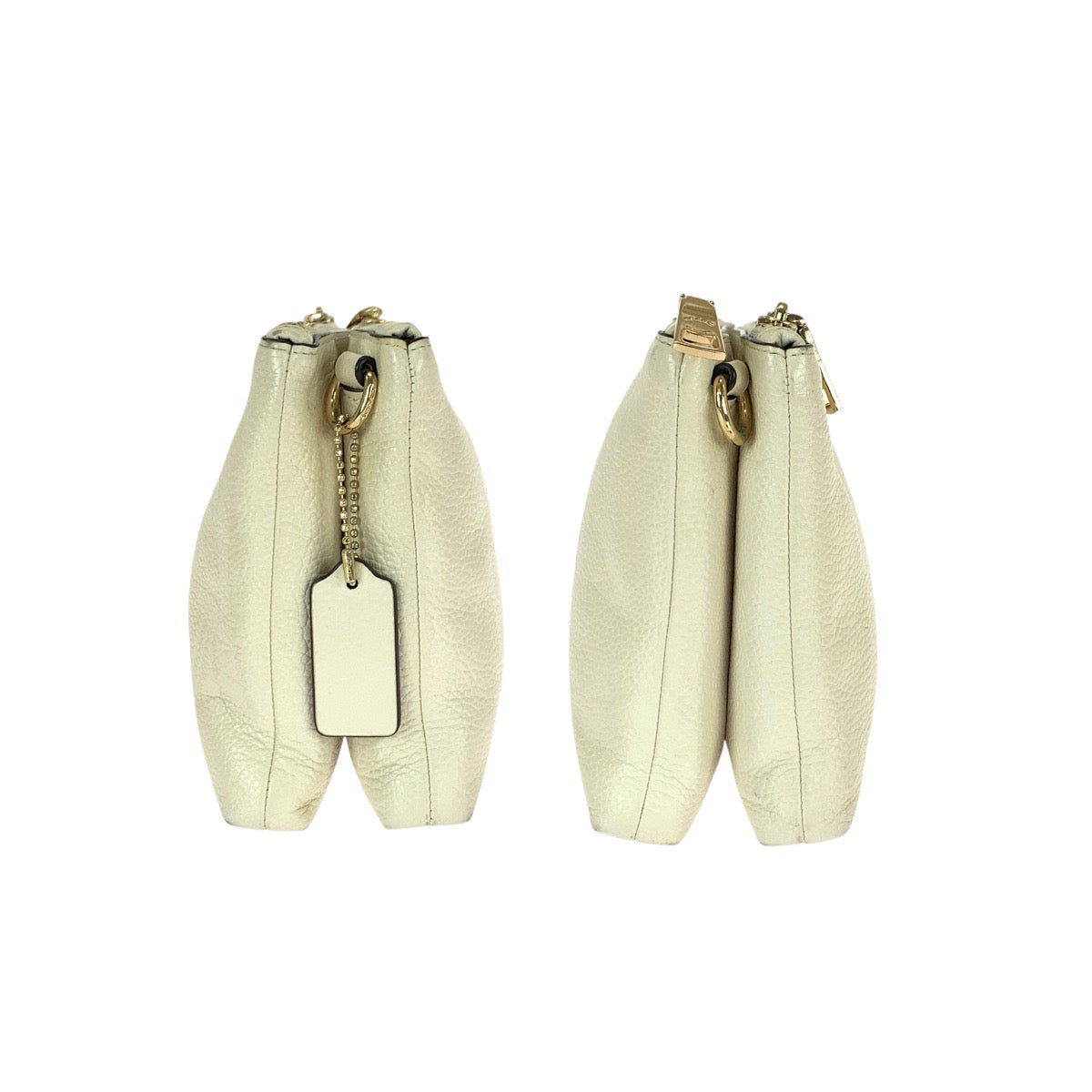 22767
COACH コーチ レイラ オフホワイト ゴールド金具 レザー F38273 ショルダーバッグ レディース AB7