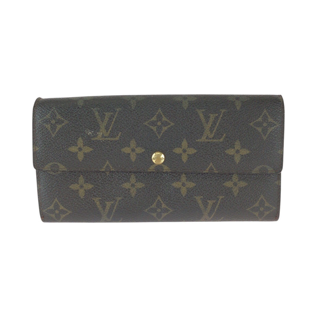 22772
LOUIS VUITTON ルイヴィトン モノグラム ポシェット ポルト モネ クレディ ブラウン ゴールド金具 PVC M61726 長財布 ロングウォレット メンズ AB9