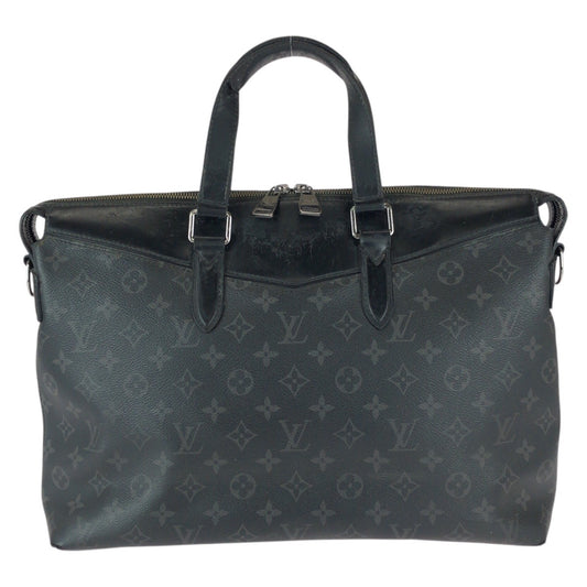 22773
LOUIS VUITTON ルイヴィトン モノグラム エクリプス エクスプローラー ブラック 黒 シルバー金具 PVC / レザー M40566 ビジネスバッグ ブリーフケース メンズ B35