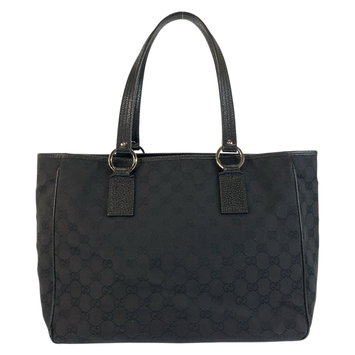 22776
GUCCI Black GG Canvas / Leather 113017 Tote Bag Shoulder Bag Women's B14